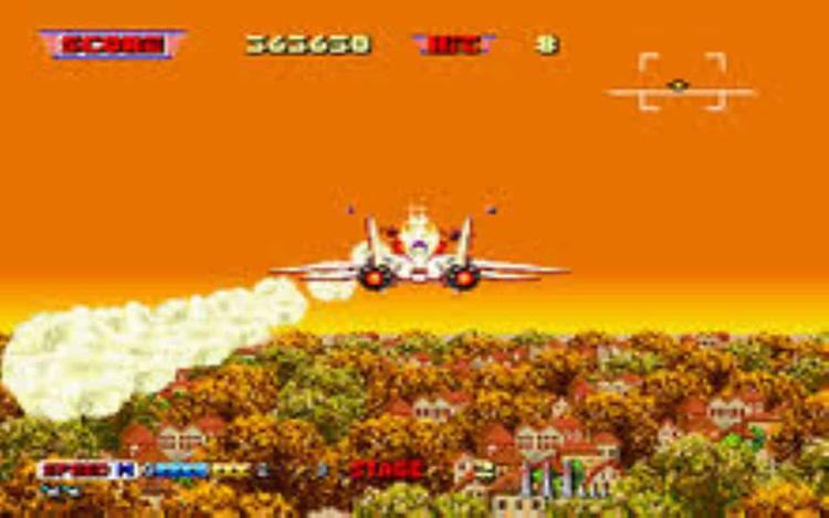 Gameplay screen of After Burner II (3/8)