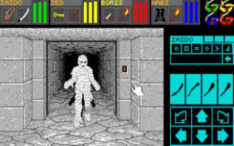 Gameplay screen of Dungeon Master (4/8)