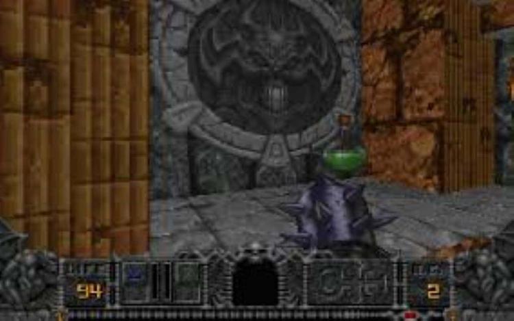 Gameplay screen of Hexen: Beyond Heretic (2/8)