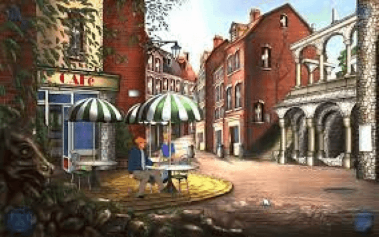 Gameplay screen of Broken Sword: The Shadow of the Templars (7/8)