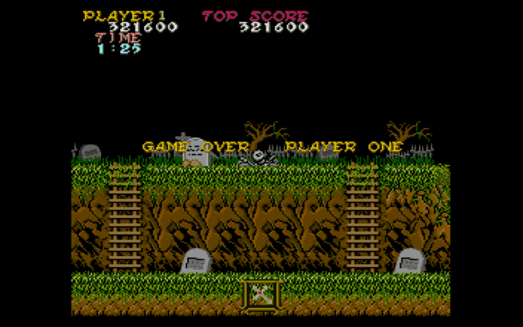 Gameplay screen of Ghosts 'N Goblins (4/4)