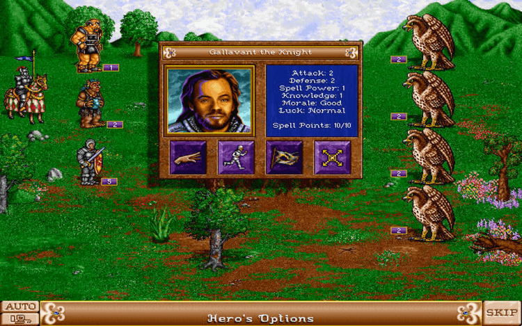 Gameplay screen of Heroes of Might and Magic II: The Price of Loyalty (8/8)