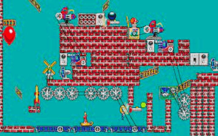 Gameplay screen of The Incredible Machine (8/8)