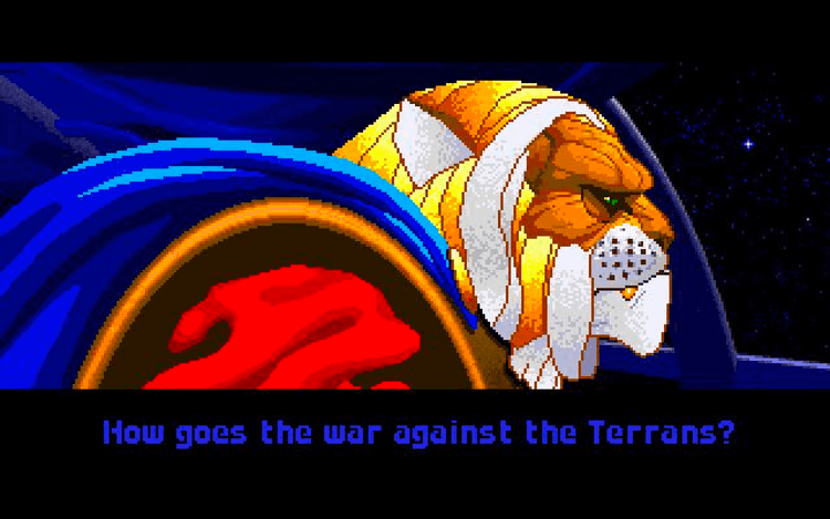 Gameplay screen of Wing Commander II: Vengeance of the Kilrathi (3/8)