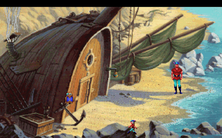 Gameplay screen of King's Quest V: Absence Makes the Heart Go Yonder! (5/8)