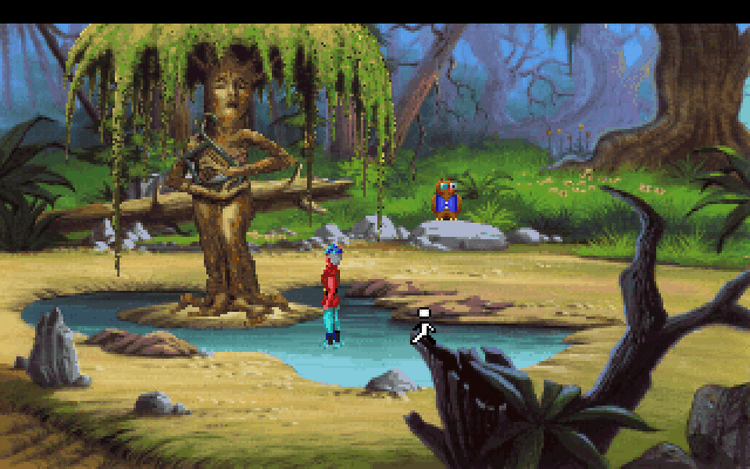 Gameplay screen of King's Quest V: Absence Makes the Heart Go Yonder! (6/8)