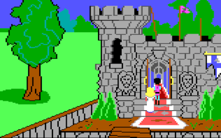 Gameplay screen of King's Quest (8/8)