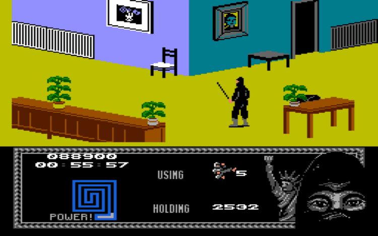 Gameplay screen of Last Ninja 2: Back with a Vengeance (6/8)