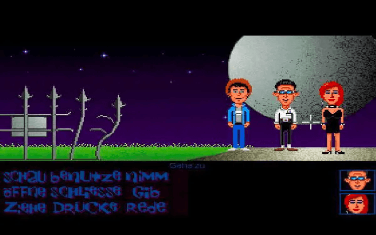 Gameplay screen of Maniac Mansion (8/8)