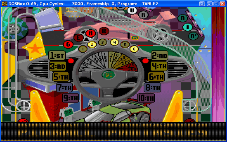 Gameplay screen of Pinball Fantasies (3/8)