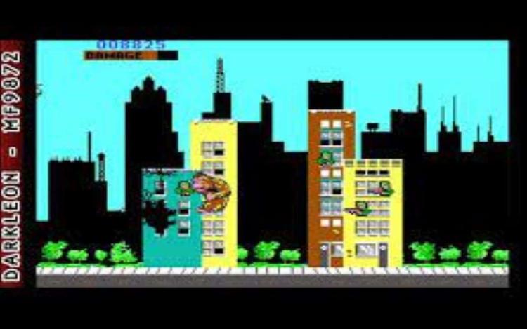 Gameplay screen of Rampage (2/4)