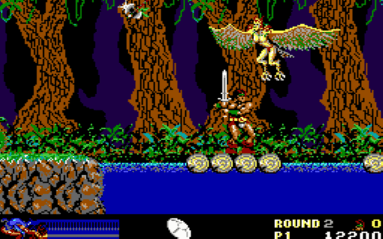 Gameplay screen of Rastan (7/8)