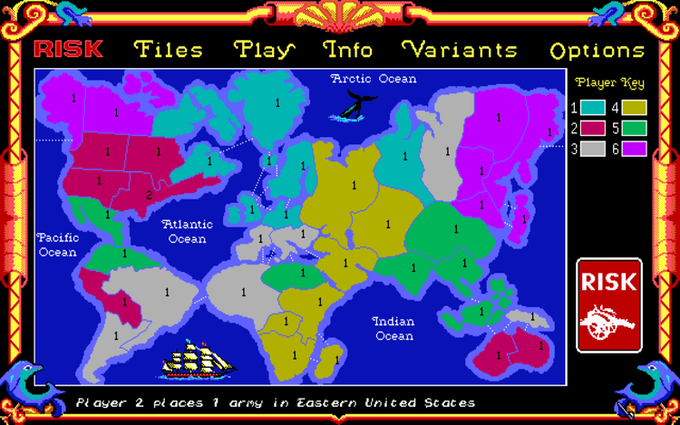 Gameplay screen of RISK (2/4)