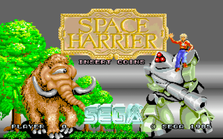 Gameplay screen of Space Harrier (8/8)