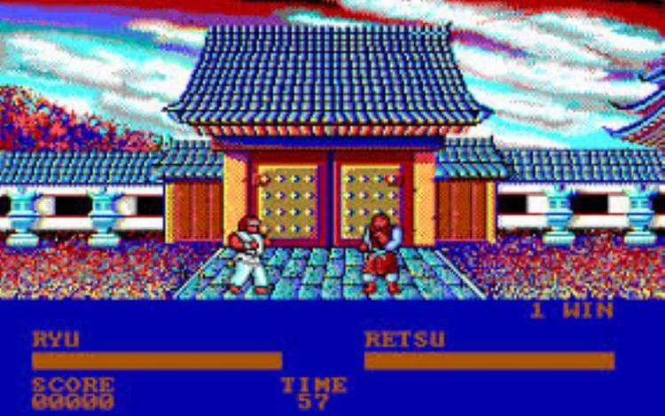 Gameplay screen of Street Fighter (2/4)