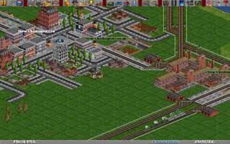 Gameplay screen of Transport Tycoon Deluxe (4/8)