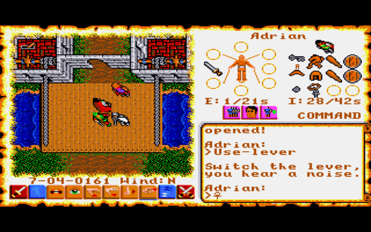 Gameplay screen of Ultima VI: The False Prophet (2/8)