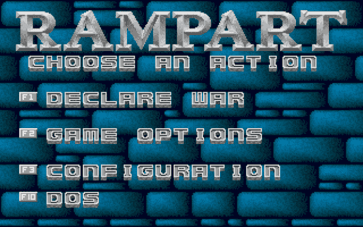 Gameplay screen of Rampart (5/8)