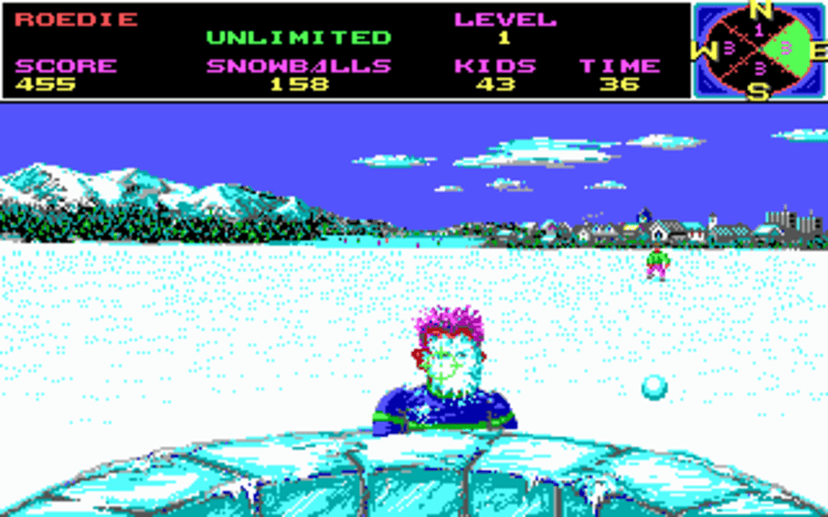 Gameplay screen of Ski or Die (8/8)