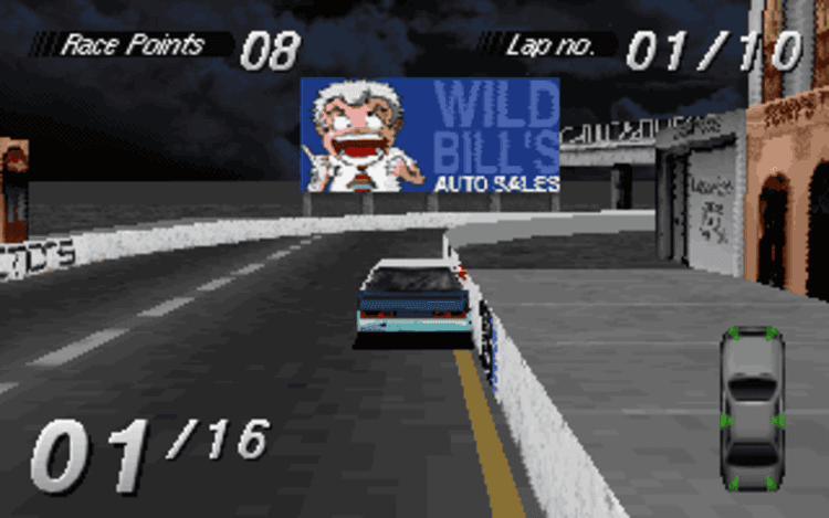 Gameplay screen of Destruction Derby (4/8)