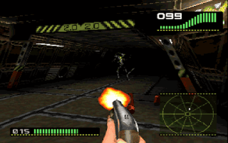 Gameplay screen of Alien Trilogy (5/8)