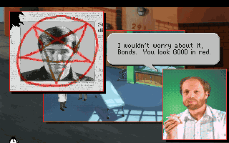 Gameplay screen of Police Quest 3: The Kindred (6/8)