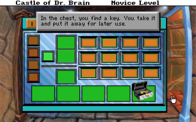 Gameplay screen of Castle of Dr. Brain (6/8)