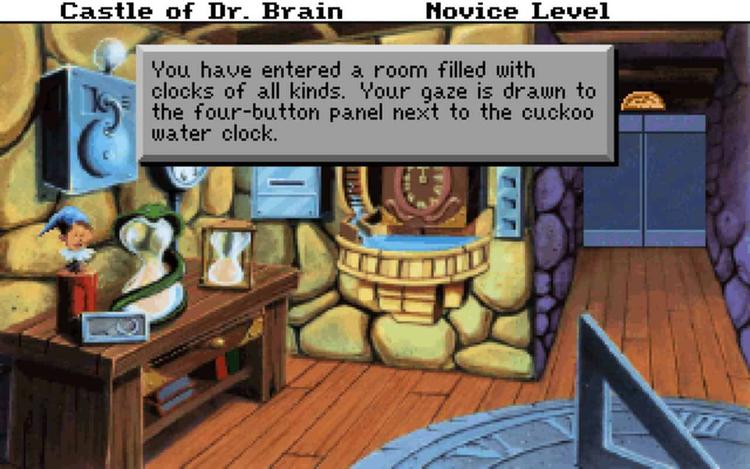 Gameplay screen of Castle of Dr. Brain (7/8)