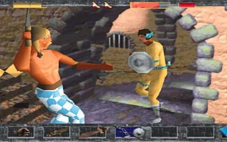 Gameplay screen of Time Commando (6/8)