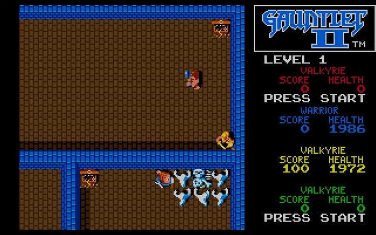 Gameplay screen of Gauntlet II (5/8)