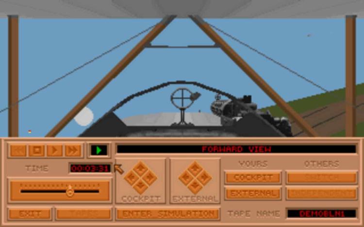 Gameplay screen of Red Baron (2/8)