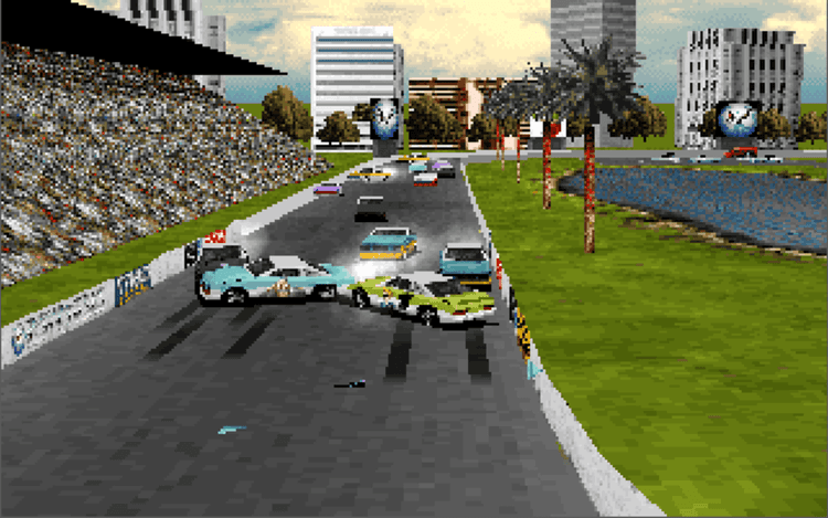 Gameplay screen of Destruction Derby (8/8)