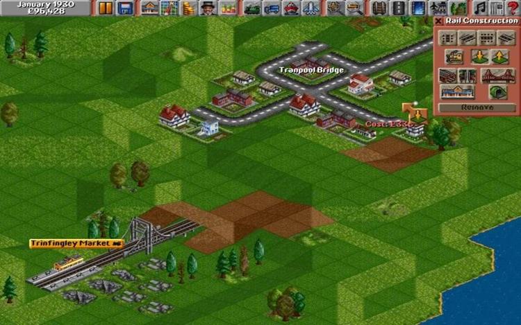 Gameplay screen of Transport Tycoon (8/8)