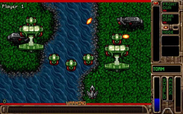 Gameplay screen of Tyrian 2000 (5/8)