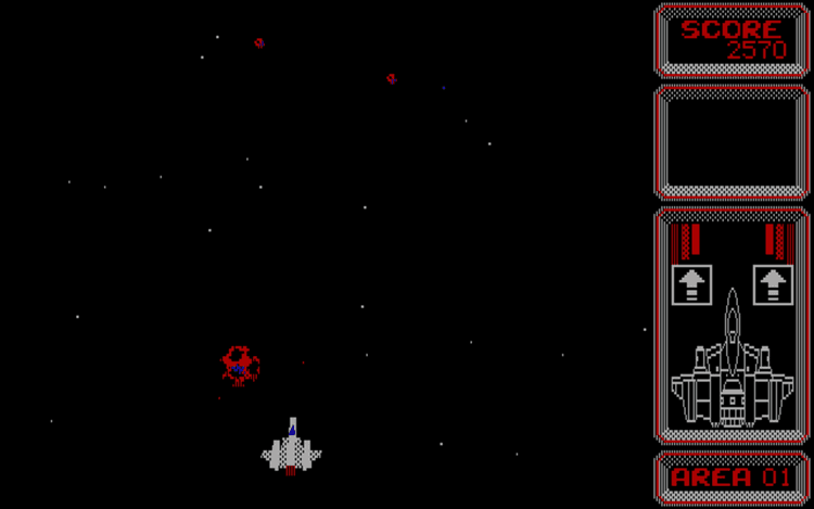 Gameplay screen of Silpheed (2/8)