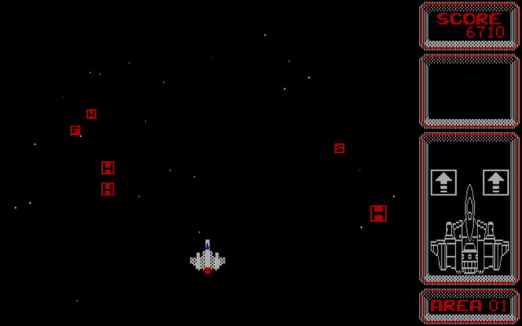 Gameplay screen of Silpheed (5/8)