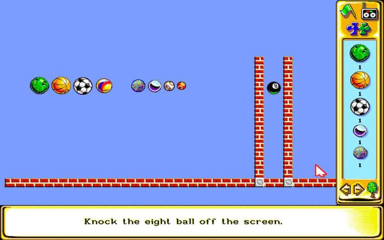 Gameplay screen of The Incredible Machine 2 (6/8)