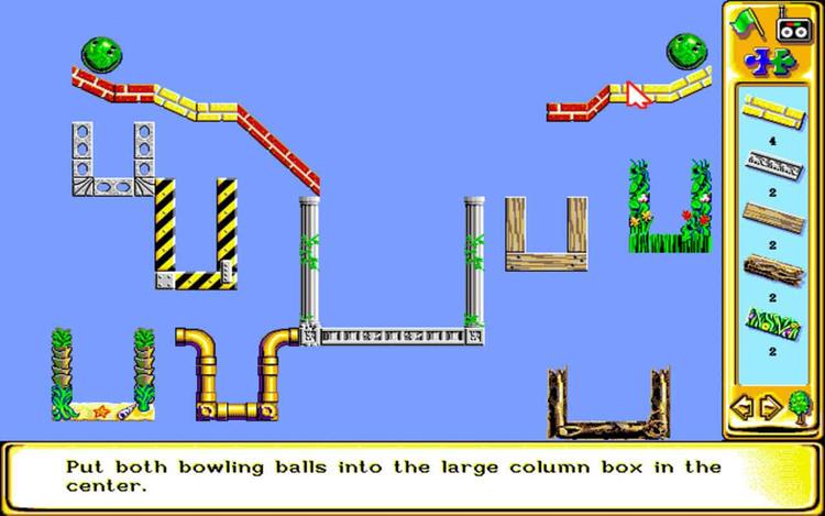 Gameplay screen of The Incredible Machine 2 (7/8)