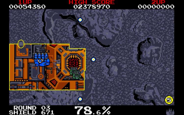 Gameplay screen of Volfied (7/8)