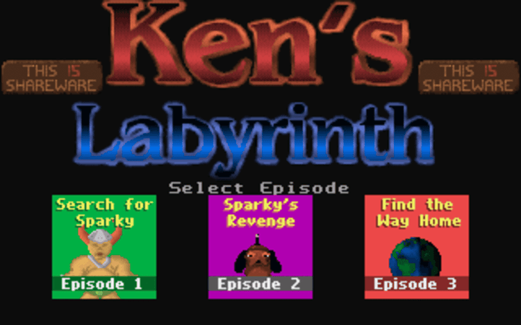 Gameplay screen of Ken's Labyrinth (1/8)