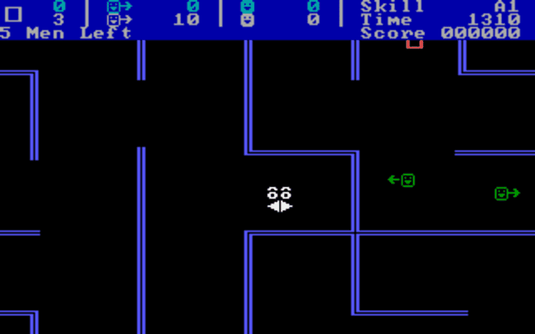 Gameplay screen of Snipes (1/4)