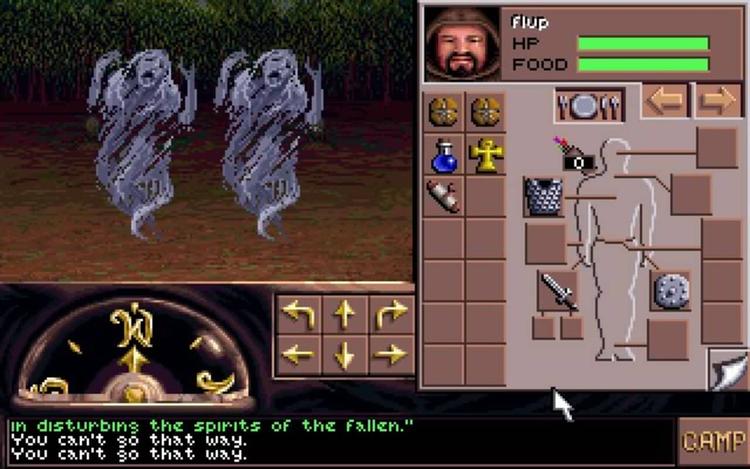 Gameplay screen of Eye of the Beholder III: Assault on Myth Drannor (2/8)