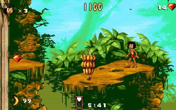 Gameplay screen of Disney's The Jungle Book (6/8)