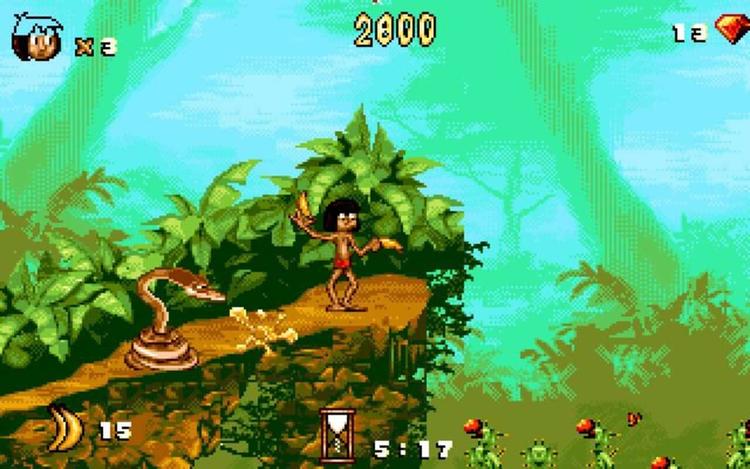 Gameplay screen of Disney's The Jungle Book (8/8)